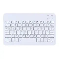 GENERICO - Teclado 10 " Bluetooth Para Tablet iPad letra Ñ - Blanco
