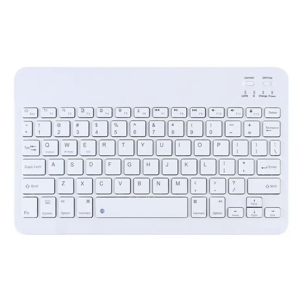 GENERICO - Teclado 10 " Bluetooth Para Tablet iPad letra Ñ - Blanco