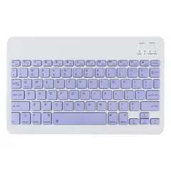 GENERICO - Teclado 10 " Bluetooth Para Tablet iPad letra Ñ - Morado