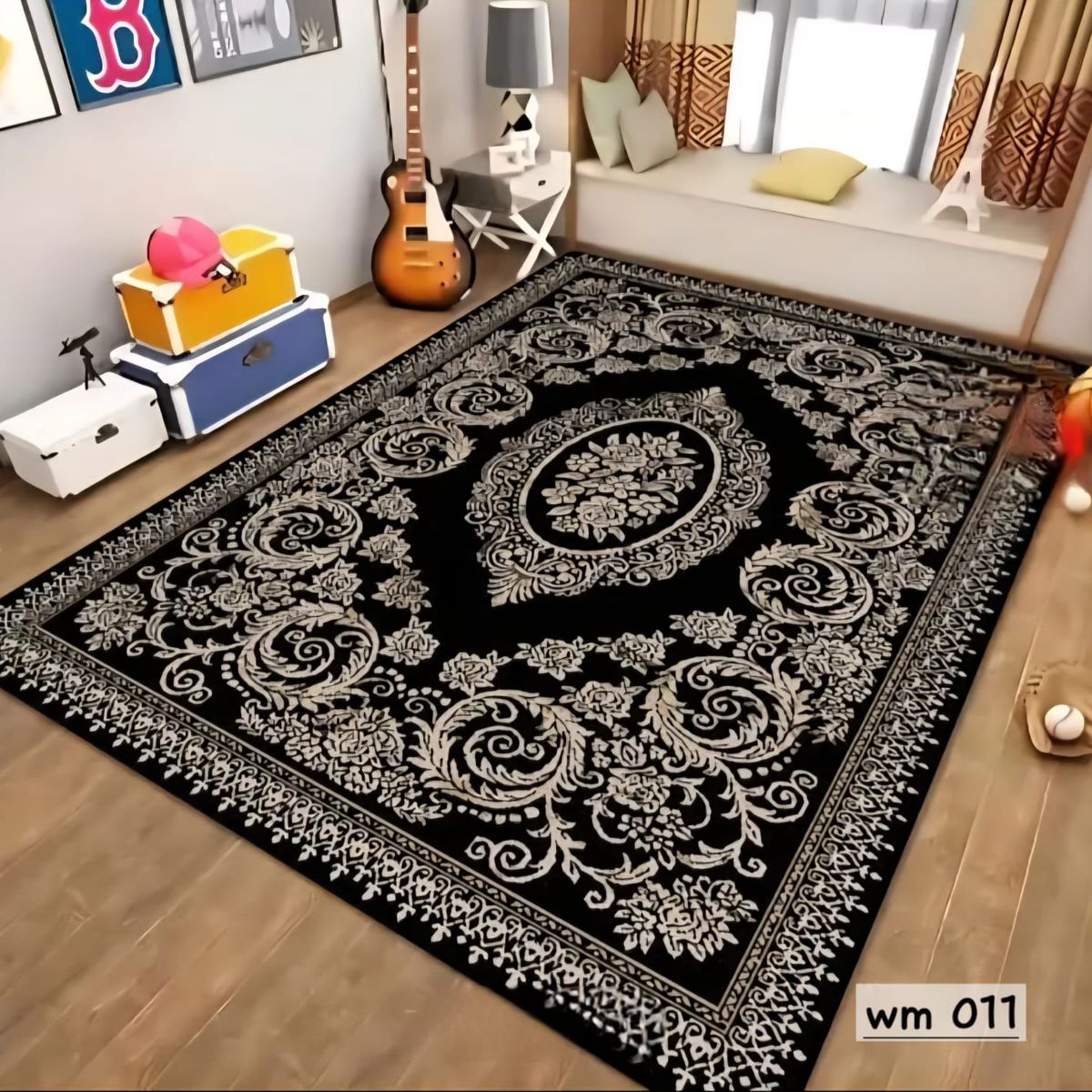 GENERICO - ALFOMBRA PARA LIVING  SIN PELOS CON HERMOSOS DISEÑOS EN 3D