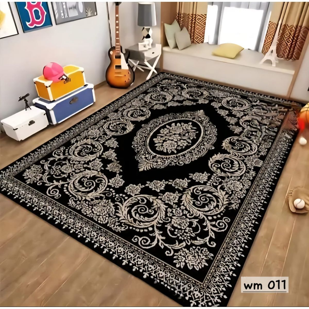 GENERICO - ALFOMBRA PARA LIVING  SIN PELOS CON HERMOSOS DISEÑOS EN 3D