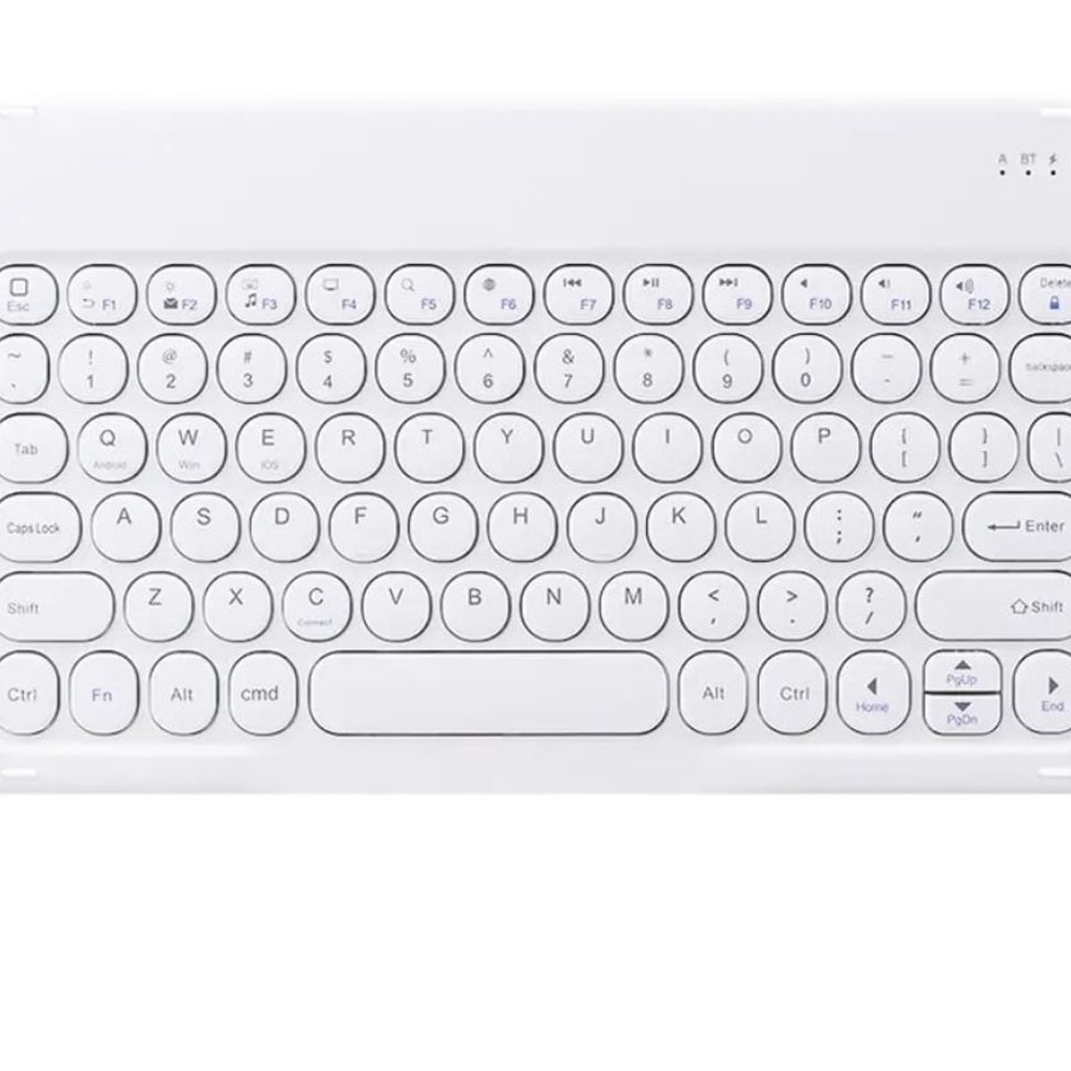 GENERICO - Teclado 2.0 10 " Bluetooth Para Tablet iPad letra Ñ - Blanco