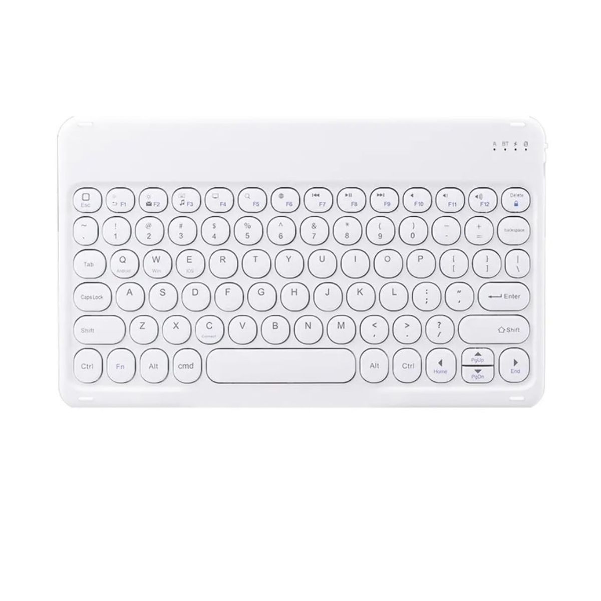 GENERICO - Teclado 2.0 10 " Bluetooth Para Tablet iPad letra Ñ - Blanco