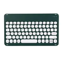 GENERICO - Teclado 2.0 10 " Bluetooth Para Tablet iPad letra Ñ - Verde Oscuro
