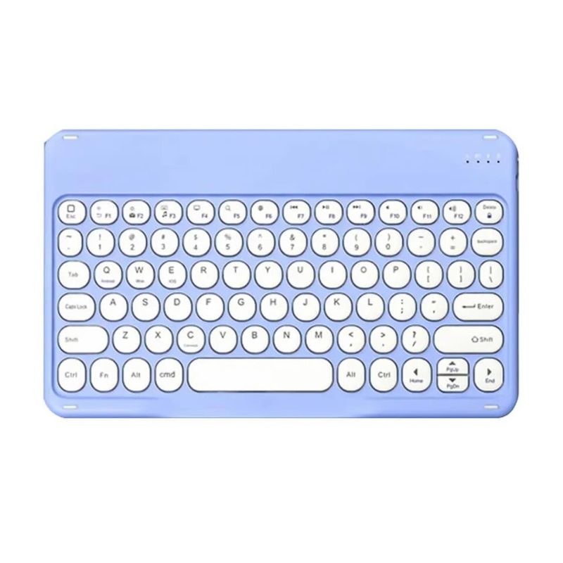 GENERICO - Teclado 2.0 10 " Bluetooth Para Tablet iPad letra Ñ - Morado