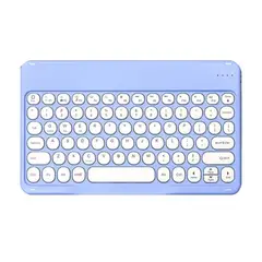 GENERICO - Teclado 2.0 10 " Bluetooth Para Tablet iPad letra Ñ - Morado