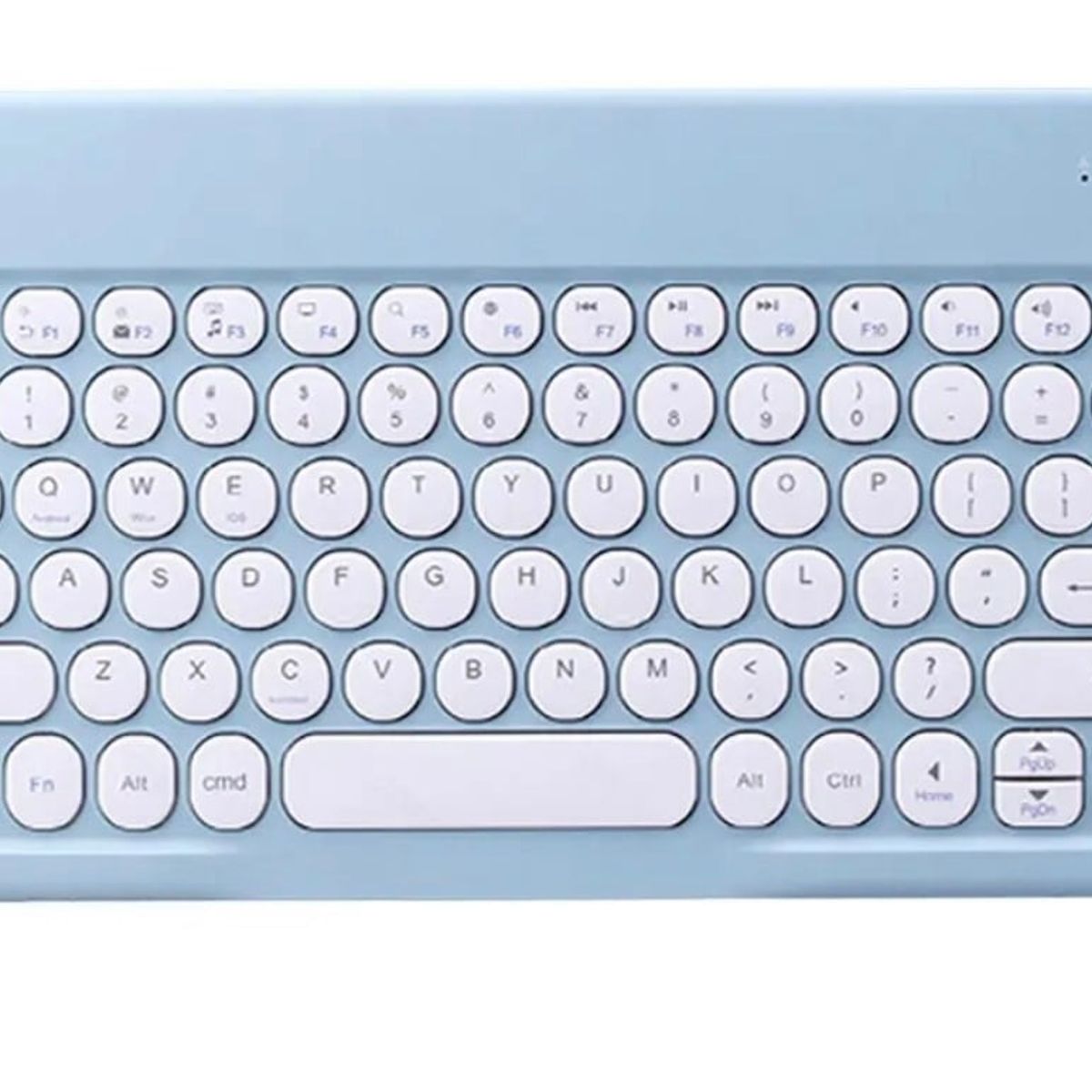 GENERICO - Teclado 2.0 10 " Bluetooth Para Tablet iPad letra Ñ - Celeste