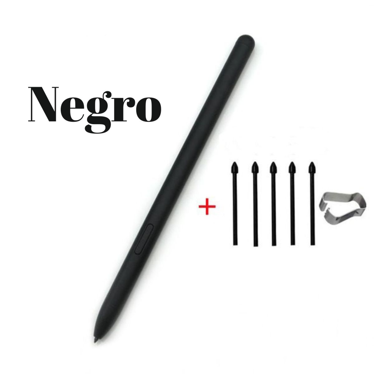GENERICO - Lápiz Stylus Pen Premium Para Samsung Galaxy Tab Y Celular -Negro-