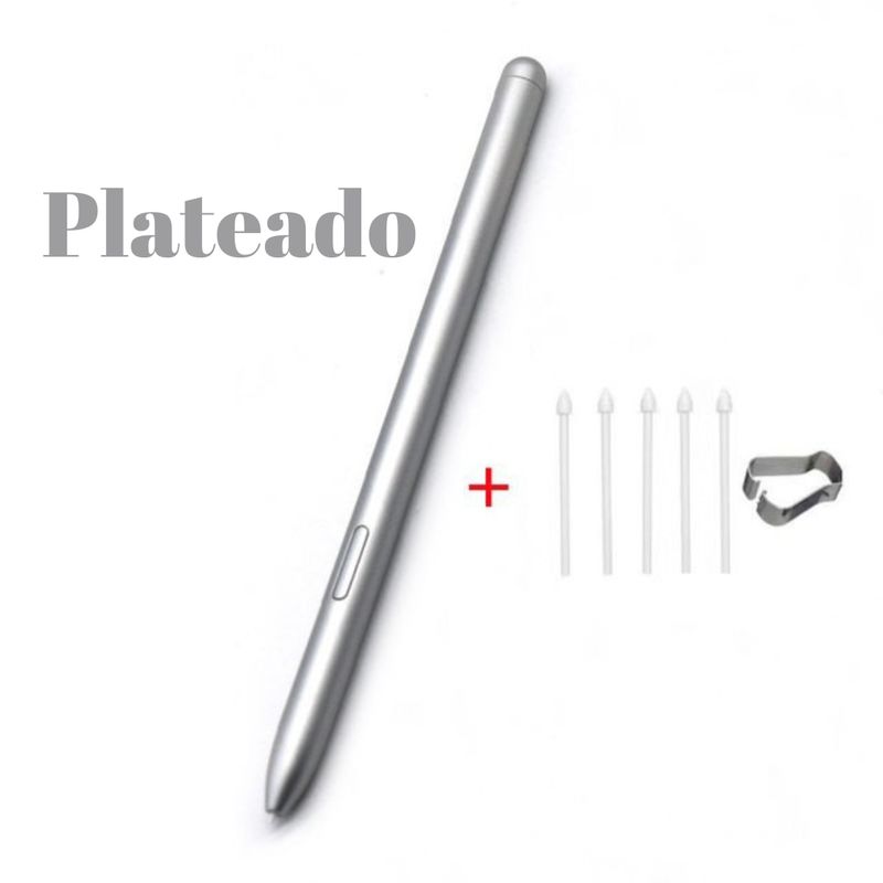 GENERICO - Lápiz Stylus Pen Premium Para Samsung Galaxy Tab Y Celular -Plateado-