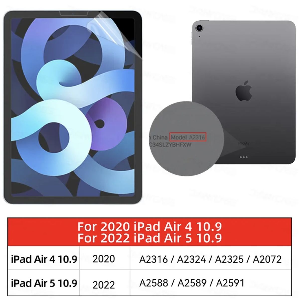 GENERICO - Lamina Paperlike Protectora Para iPad 10.9 AIR 4-5