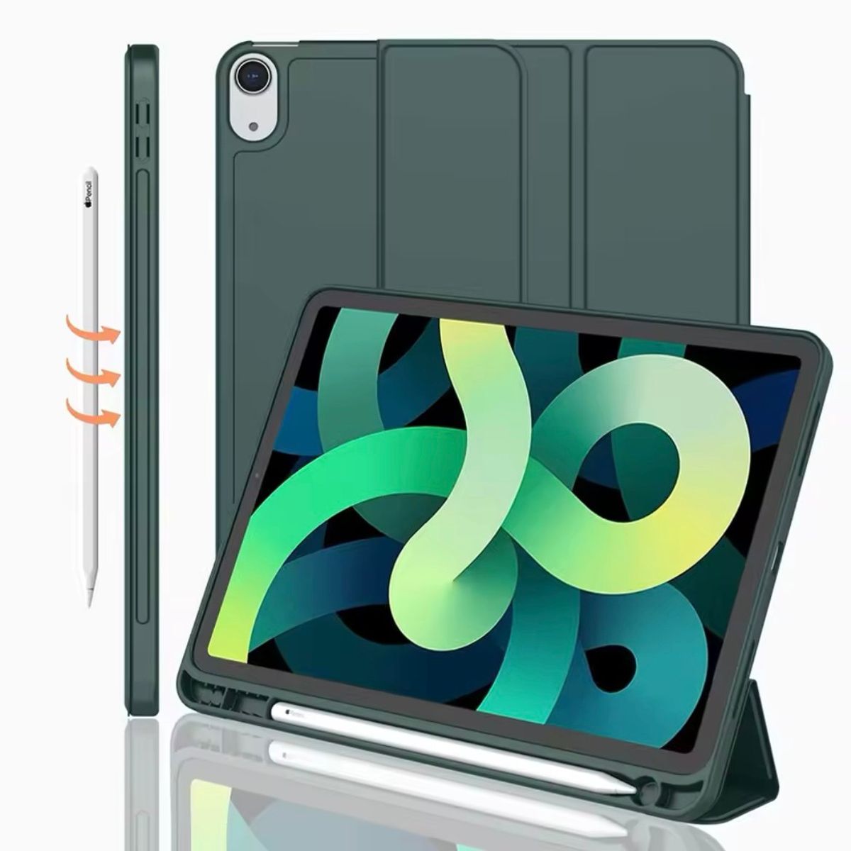 GENERICO - Fundas De iPad Con Porta Lapiz Para iPad 10.9 (10 Gen/A16) Verde O