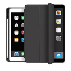 GENERICO - Fundas De iPad Con Porta Lapiz Para iPad 10.2 (7ma-8va-9na) Negro