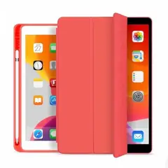 GENERICO - Fundas De iPad Con Porta Lapiz Para iPad Pro 12,9 - Air 13 Rojo.