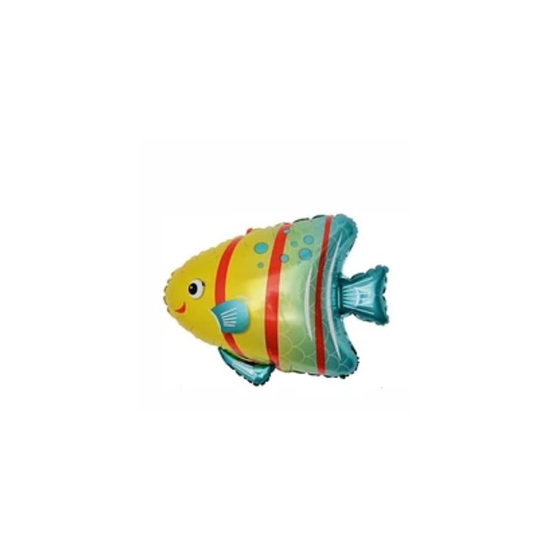 GENERICO - Globo Metalizado De Pez Burbuja 34x36cm