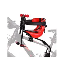 GENERICO - Silla Frontal De Bicicleta Para Niños Y Bebes - 30kg -Rojo