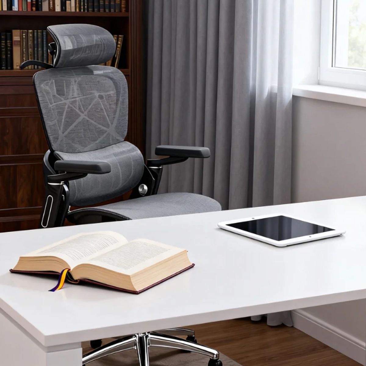AIZO - Silla Oficina Escritorio AIZO lumbar tapizado de mesh ergonómica