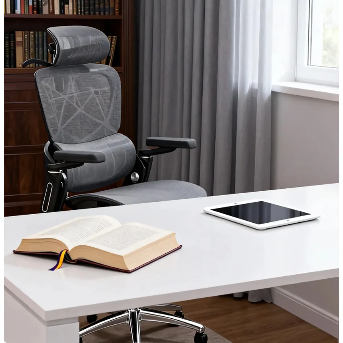 AIZO - Silla Oficina Escritorio AIZO lumbar tapizado de mesh ergonómica