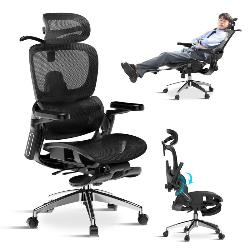 AIZO - Silla Oficina Escritorio AIZO lumbar tapizado de mesh ergonómica