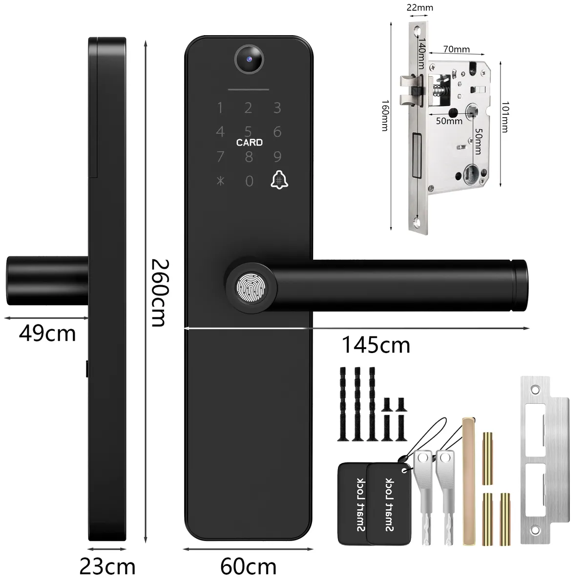 AIZO - AIZO Cerradura Digital Inteligente Huella Tuya APP Con Cámara