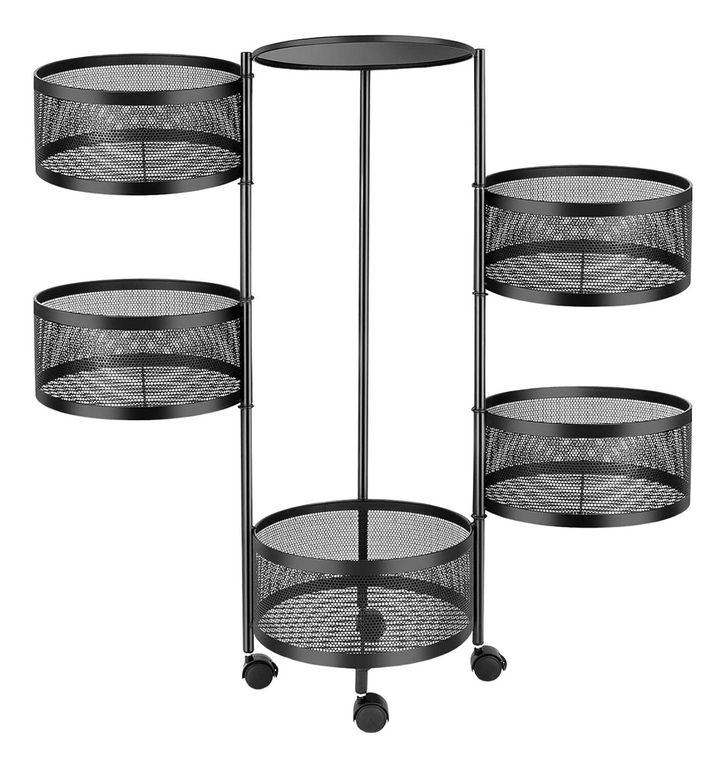 Organizador Cocina Metal 5 Niveles 90x34x34 CM - Negro