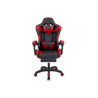 Silla Gamer Oficina Ajustable y Reclinable Roja