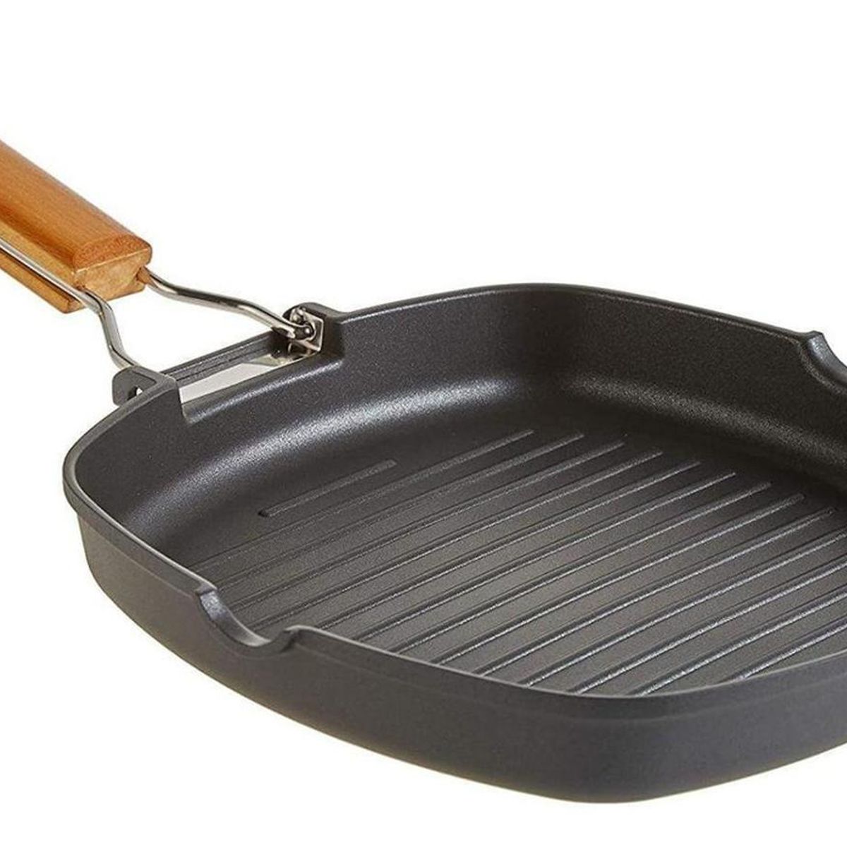 IMPORTCLICK - Sartén Parrilla Cocina Grill Cuadrado Antiadherente 24 CM