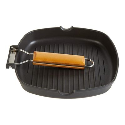 Imagen 2 del producto Sartén Parrilla Cocina Grill Cuadrado Antiadherente 24 CM