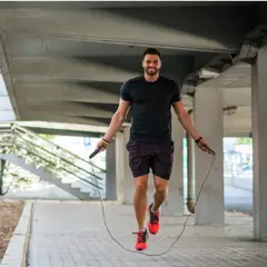 GENERICO - CUERDA DE SALTAR NEGRA CUERDA ENTRENAMIENTO