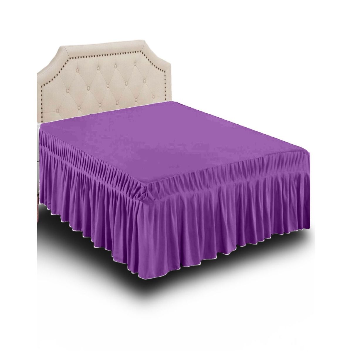 GENERICO - Faldón de Cama 150x200 - Elegante y Resistente B10