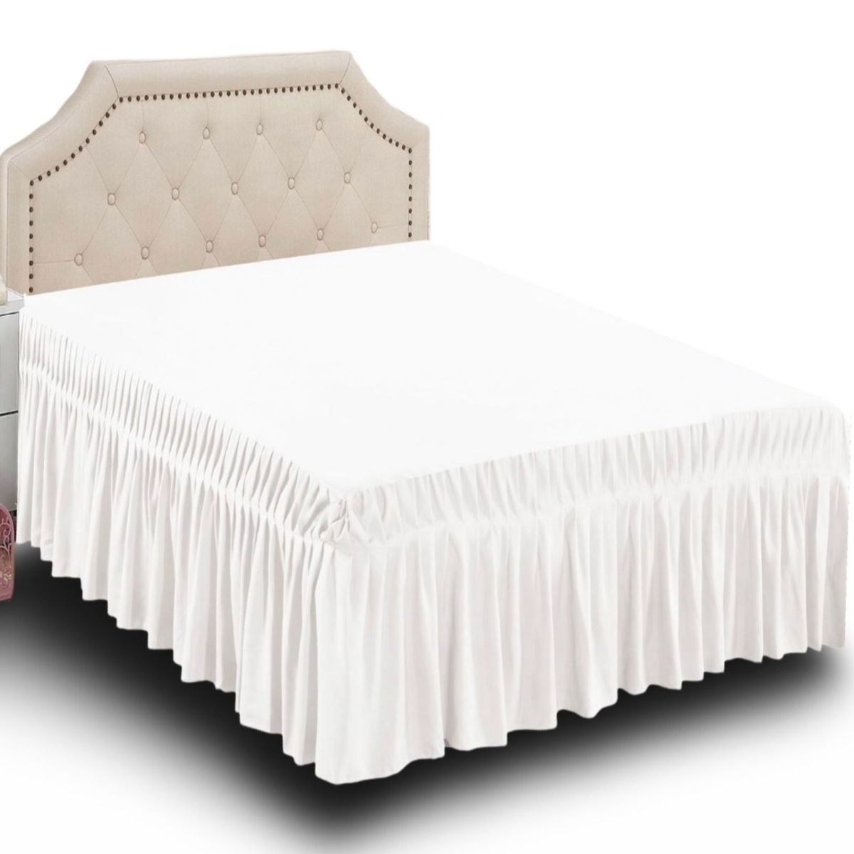 GENERICO - Faldón de Cama 150x200 - Elegante y Resistente B6