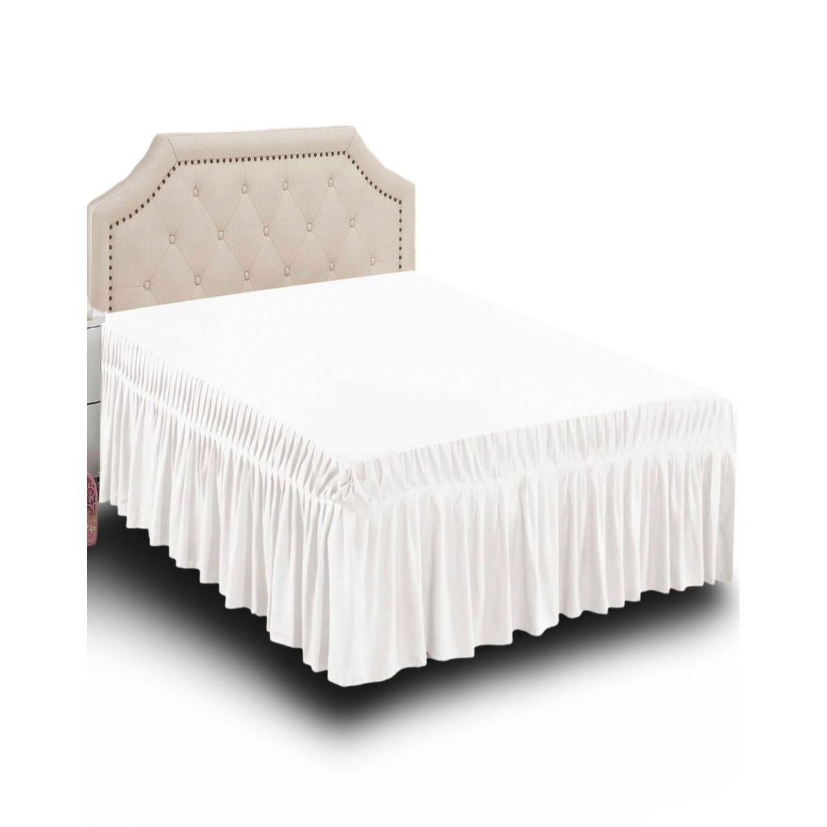 GENERICO - Faldón de Cama 150x200 - Elegante y Resistente B6