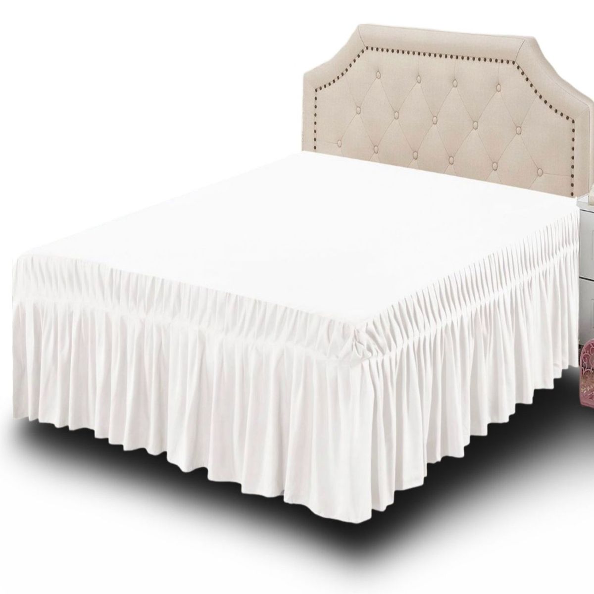 GENERICO - Faldón de Cama 150x200 - Elegante y Resistente B6