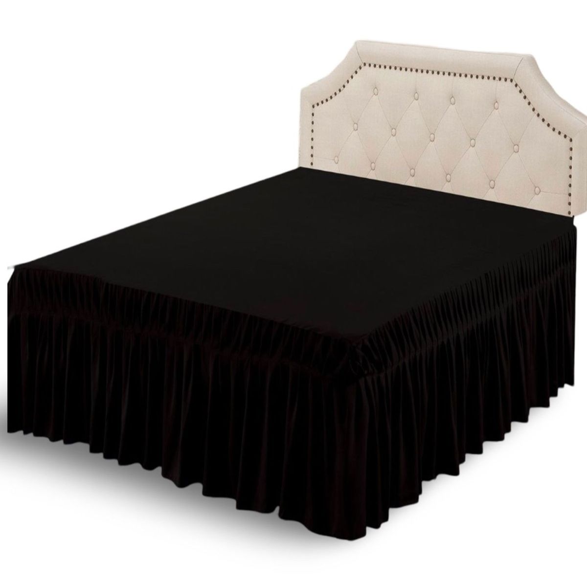 GENERICO - Faldón Cama 150 x 200 Alta Calidad - Ajuste Perfecto B7