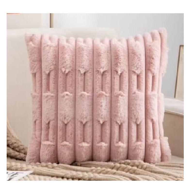 ANGELES DEL HOGAR - Fundas De Cojines ROSA Set X2  Sillon Suave 45 X 45