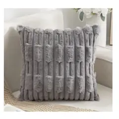 ANGELES DEL HOGAR - Fundas De Cojines gris Set X2 Sillon Suave 45 X 45