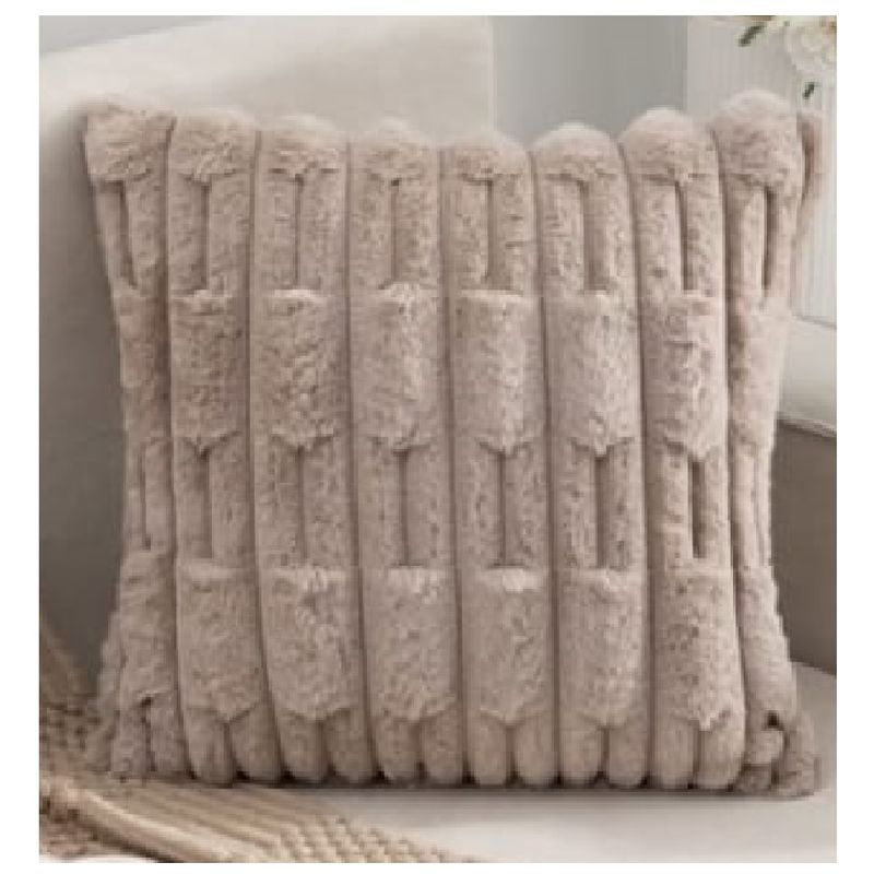 ANGELES DEL HOGAR - Fundas De Cojines Set X2  Sillon Suave 45 X 45  Beige 2