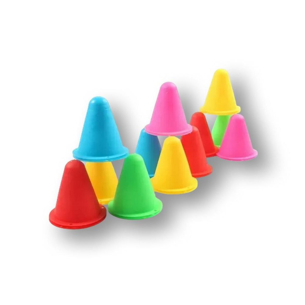 GENERICO - Conos mini 8 cm Entrenamiento agilidad deportes Pack 12 un