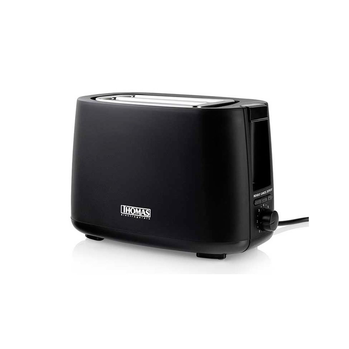 THOMAS - Tostador Thomas TH-117 2 Rebanadas 7 Niveles 750W Negro