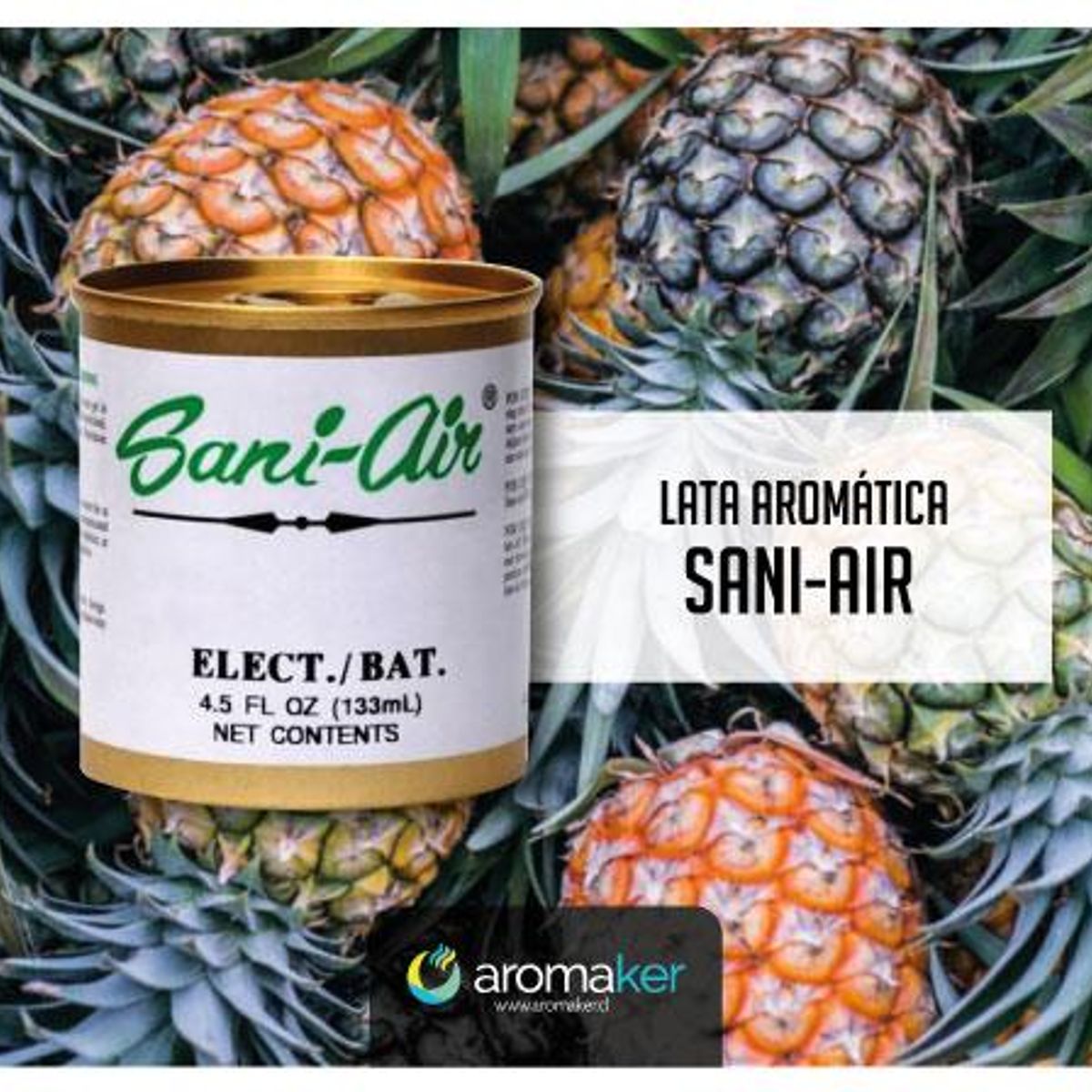 SANI AIR - Tripack Latas Aromaticas Sani Air Pineapple