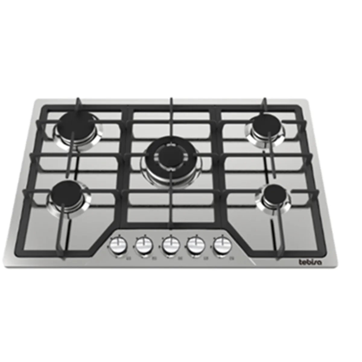 TEBISA - Cocina a gas 5 quemadores TEB-MGBS765B5000