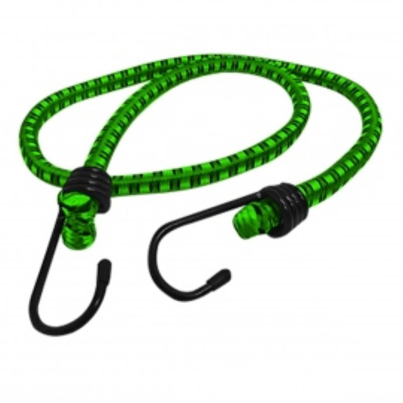 METALFER - Cuerda Elastica Fuerte Con Ganchos 8mmx100cm Para Carga