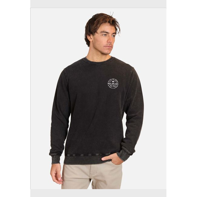 MAUI AND SONS - Poleron Cuello Redondo Live In The Walley Crew Process Hombre Maui And Sons