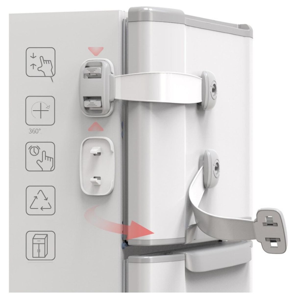 BABYLUNA - Pack 5 Seguros Multiusos Niños Cajones Muebles