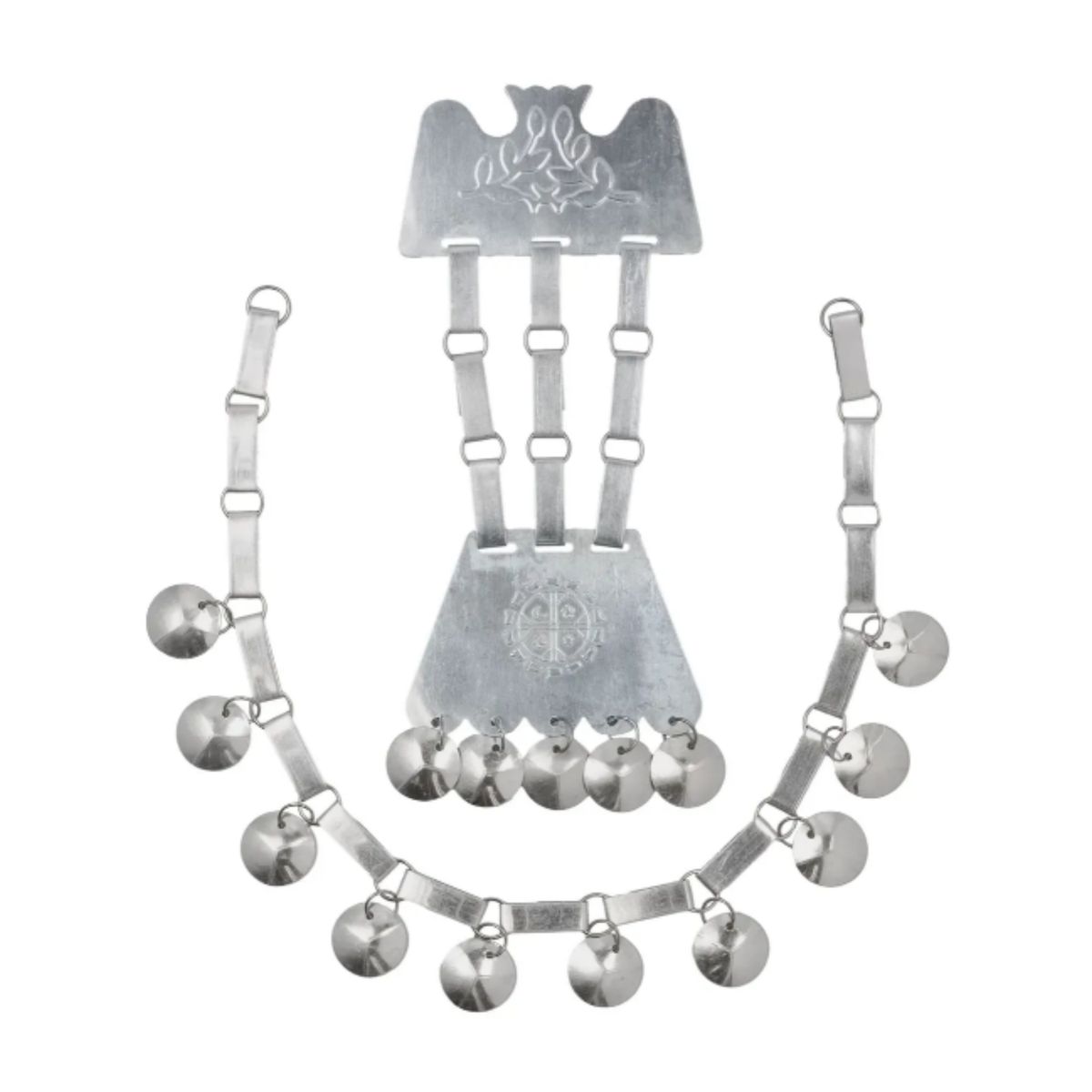 EKOL TACTICA MILITAR - Accesorio Trapelakucha Trarilonco Mapuche Mujer Metalico