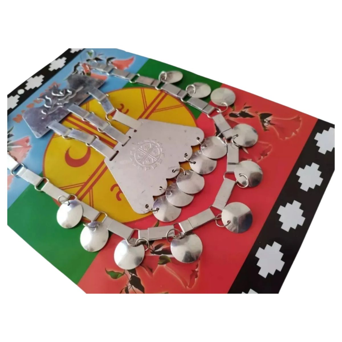 EKOL TACTICA MILITAR - Accesorio Trapelakucha Trarilonco Mapuche Mujer Metalico