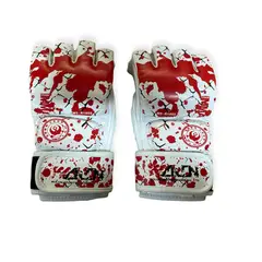 GYMHOME - Guantes de MMA Wolon Blood Series 2 Blanco/Rojo