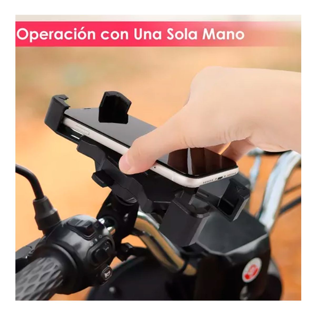 GENERICO - Porta Celular Para Moto Y Bicicleta Soporte Universal