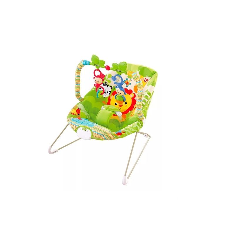 GENERICO - Silla Nido Mecedora Vibracion Fiesta Animal Bebes Green