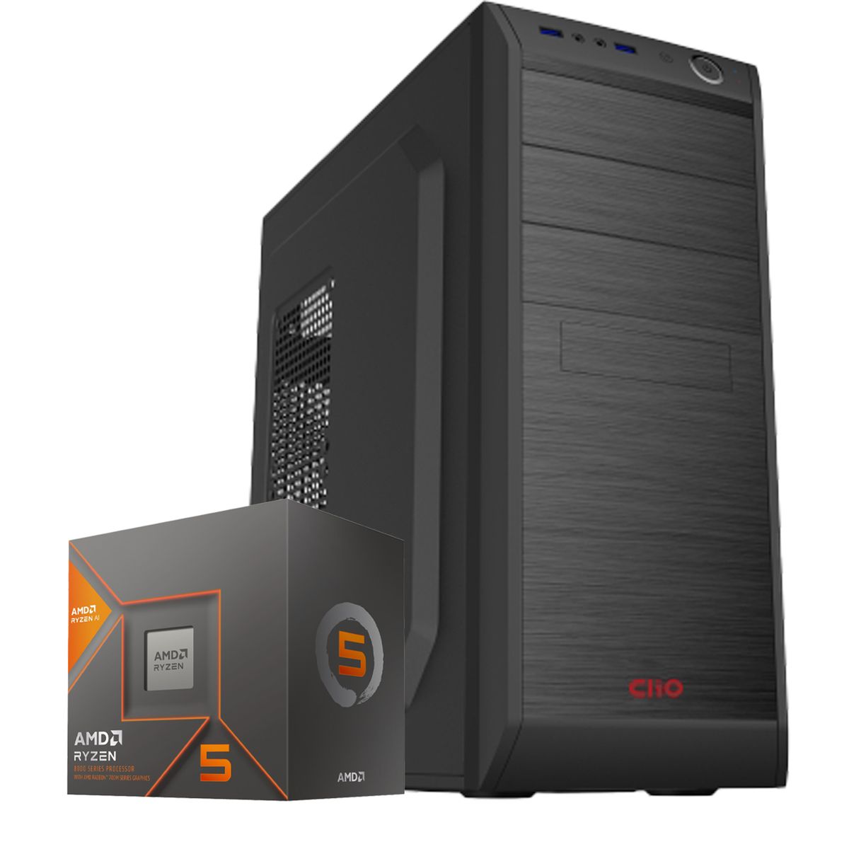 HYPERPC - PC oficina AMD RYZEN 5 8500G 16Gb 500Gb Radeon 740M WiFi