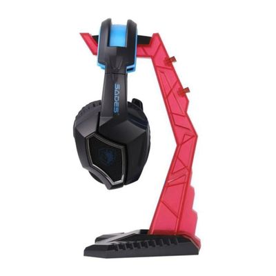 Imagen 2 del producto Base Soporte Audífonos PRO Gamer Rojo - Rojo